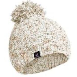 🆕 Cuddl Duds Cream and Tan Textured Chenille Beanie! 💥